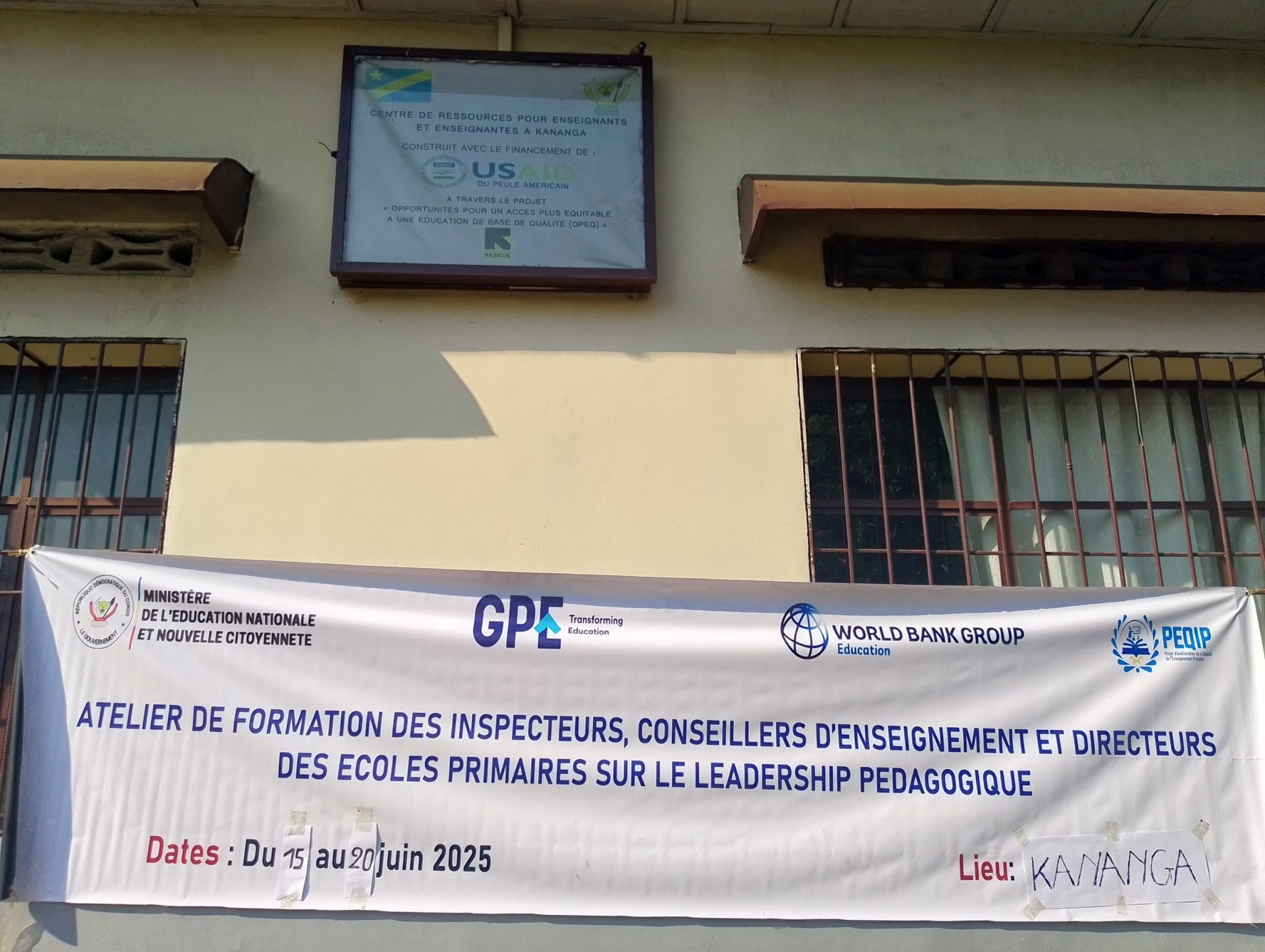 #PEQIP #ÉducationRDC #Kananga #FormationContinue #BanqueMondiale #GPE